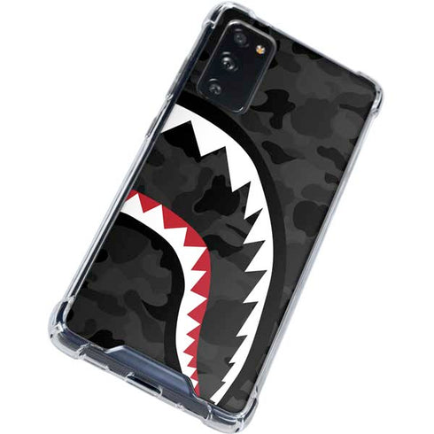 Shark Teeth Grey Street Camo Galaxy S20 FE Clear Case